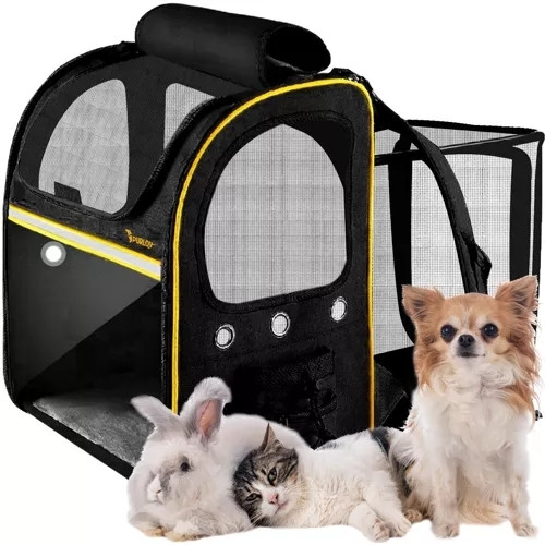 Ventilated Pet Backpack with Extra Pockets