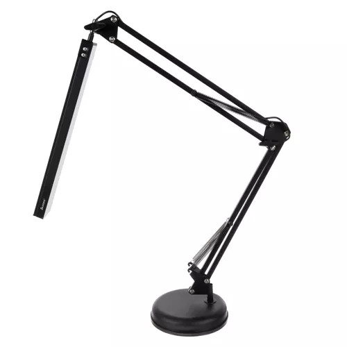 Adjustable LED table lamp with clamp and 3 light modes