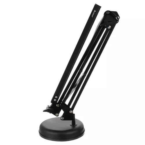 Adjustable LED table lamp with clamp and 3 light modes