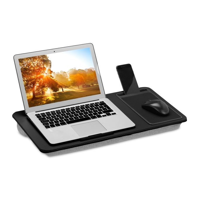 Almofada para laptop com mouse pad