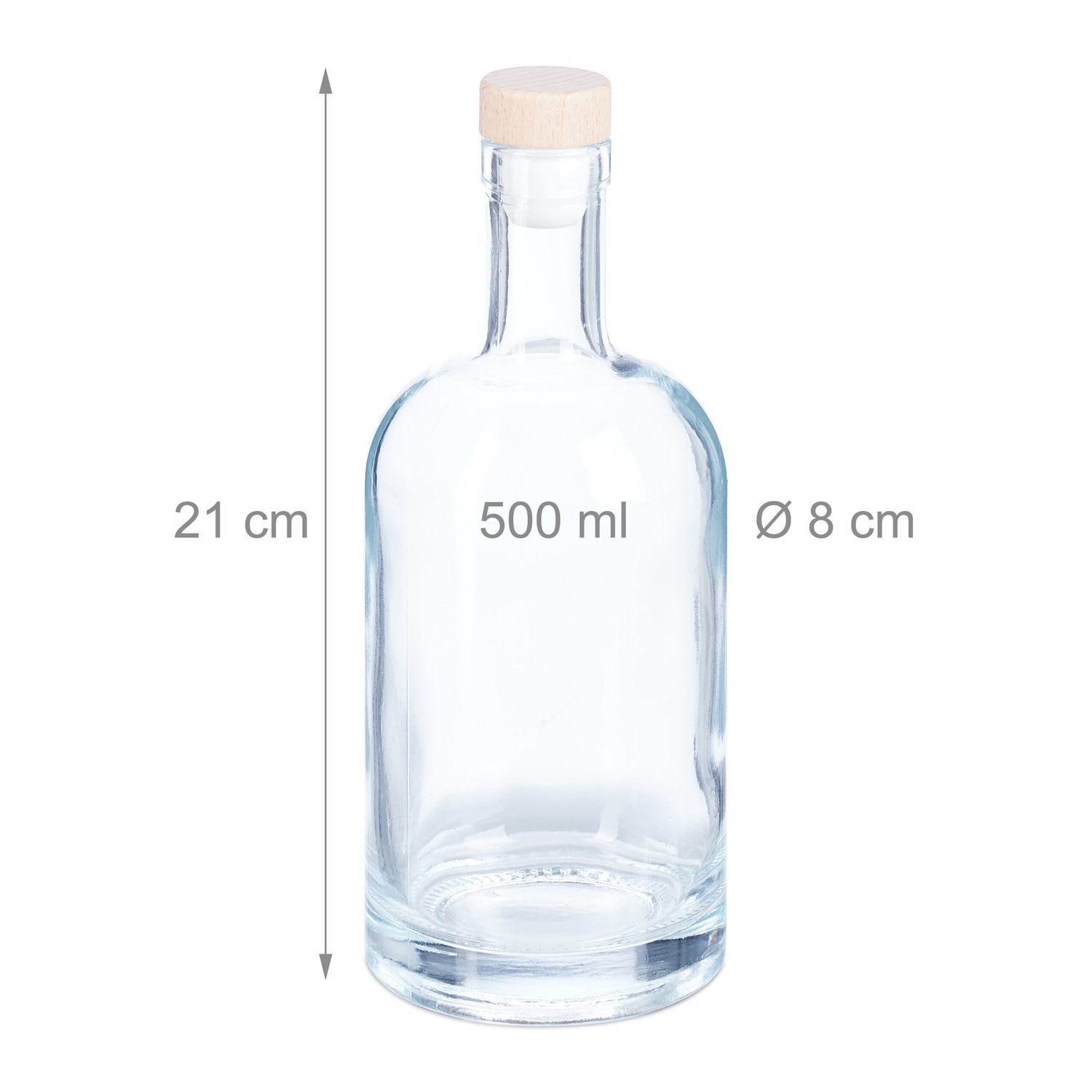 Refillable bottles 12-pack 500 ml