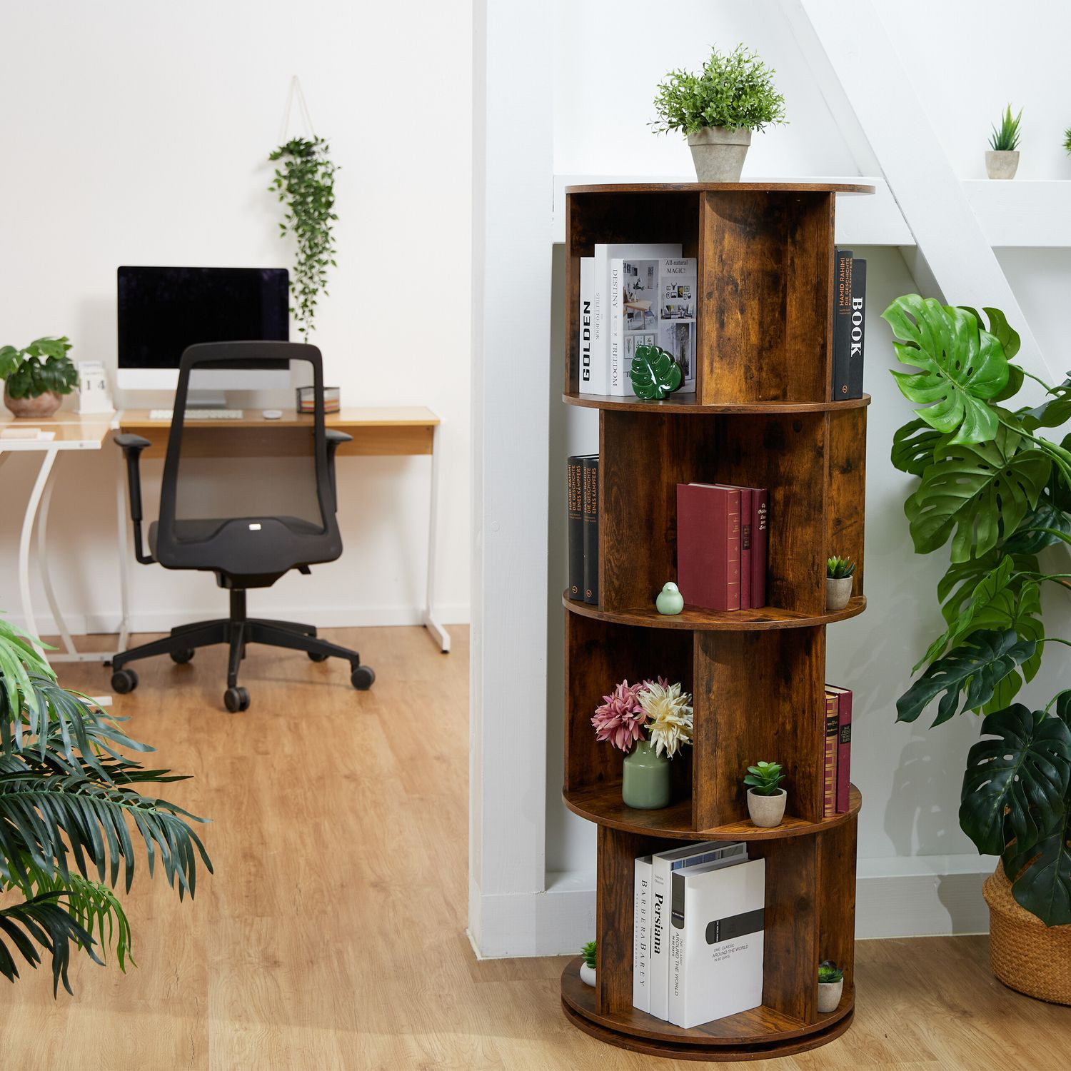 Rotierender Bücherturm