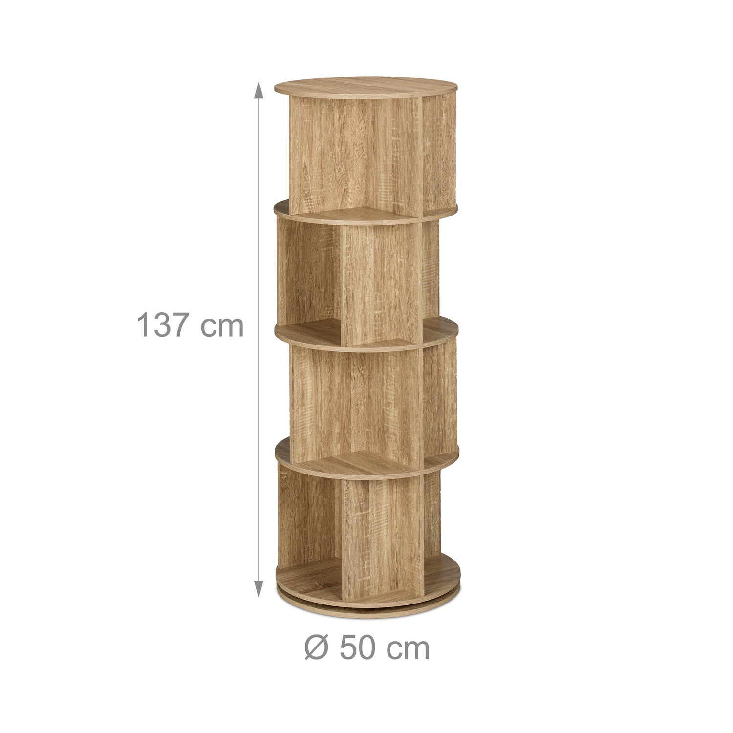 Torre de libros giratoria