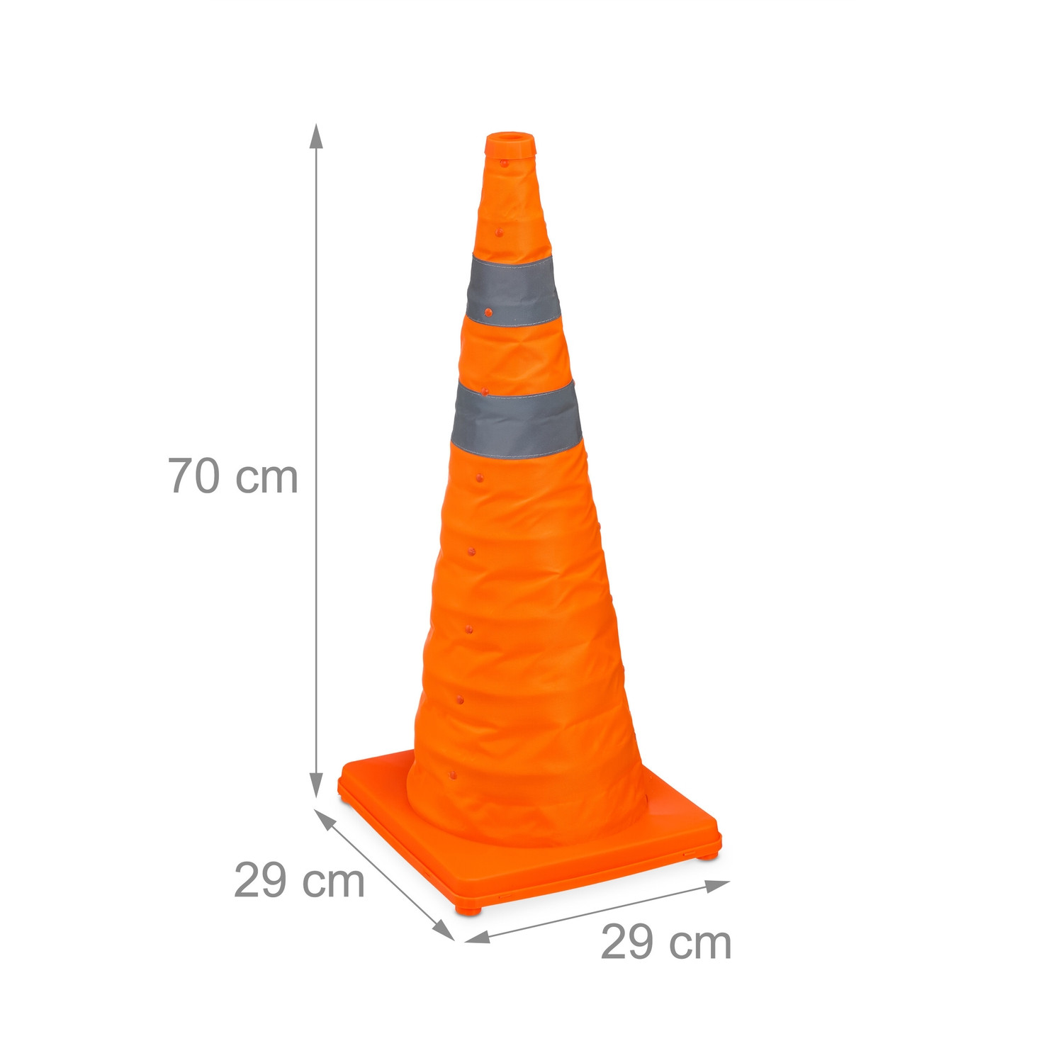 Foldable cones 70 cm in 4-pack