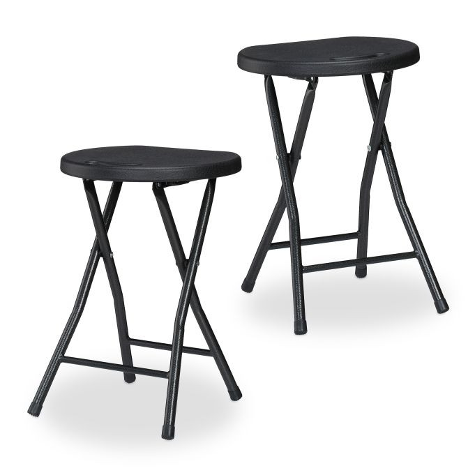 Lot de 2 tabourets pliants