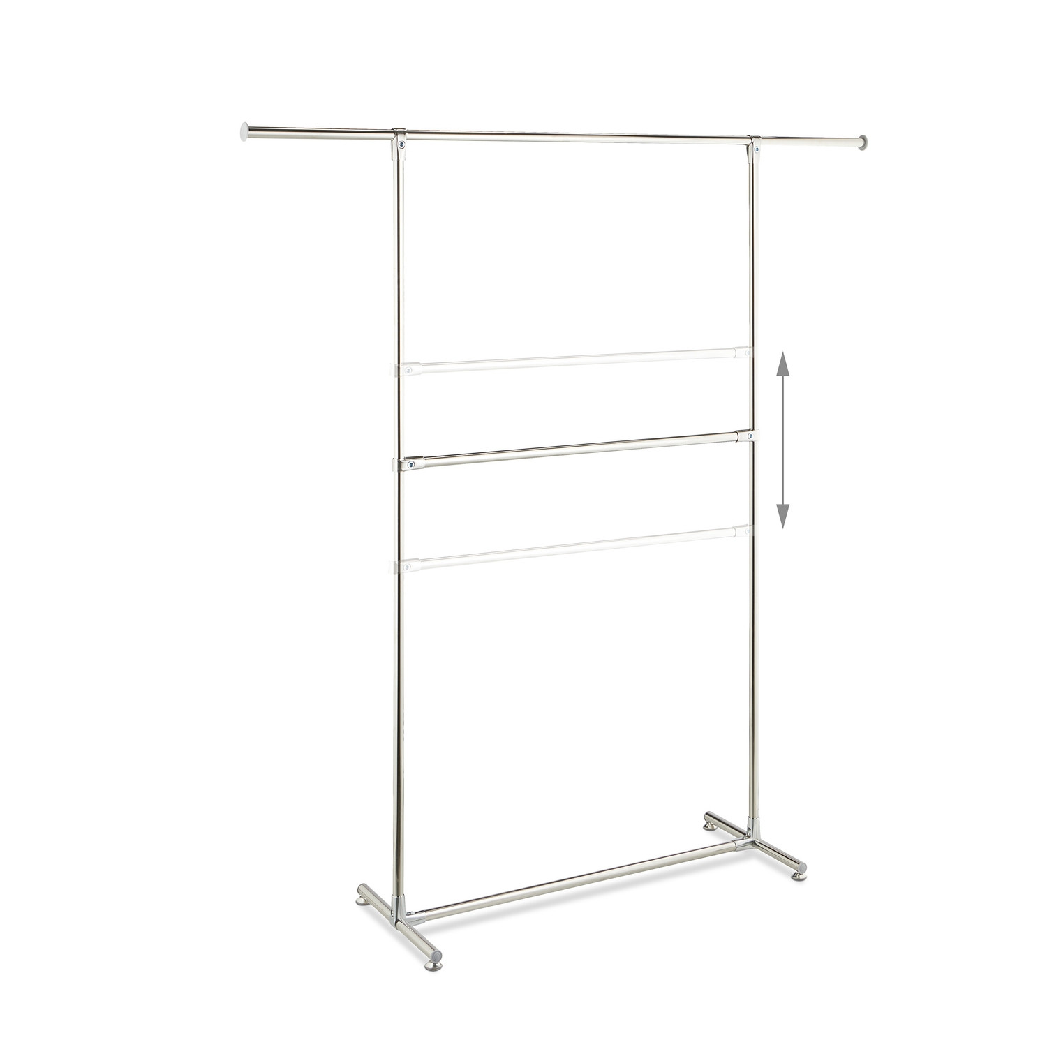 Clothes hanger with 2 bars