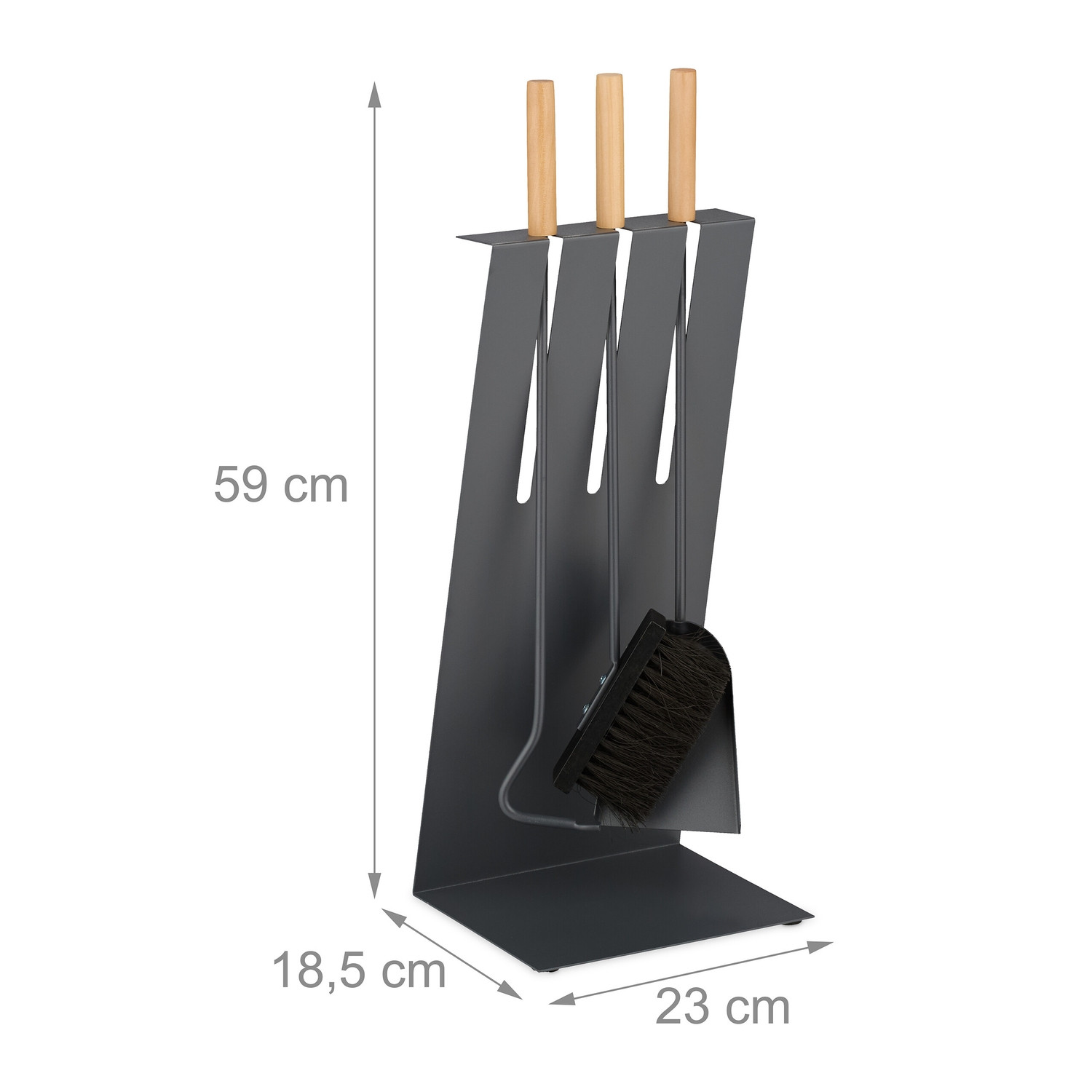 4-teiliges Herdset mit Ständer