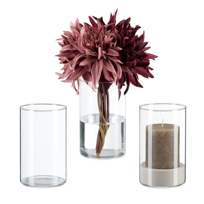 Conjunto de vasos de vidro