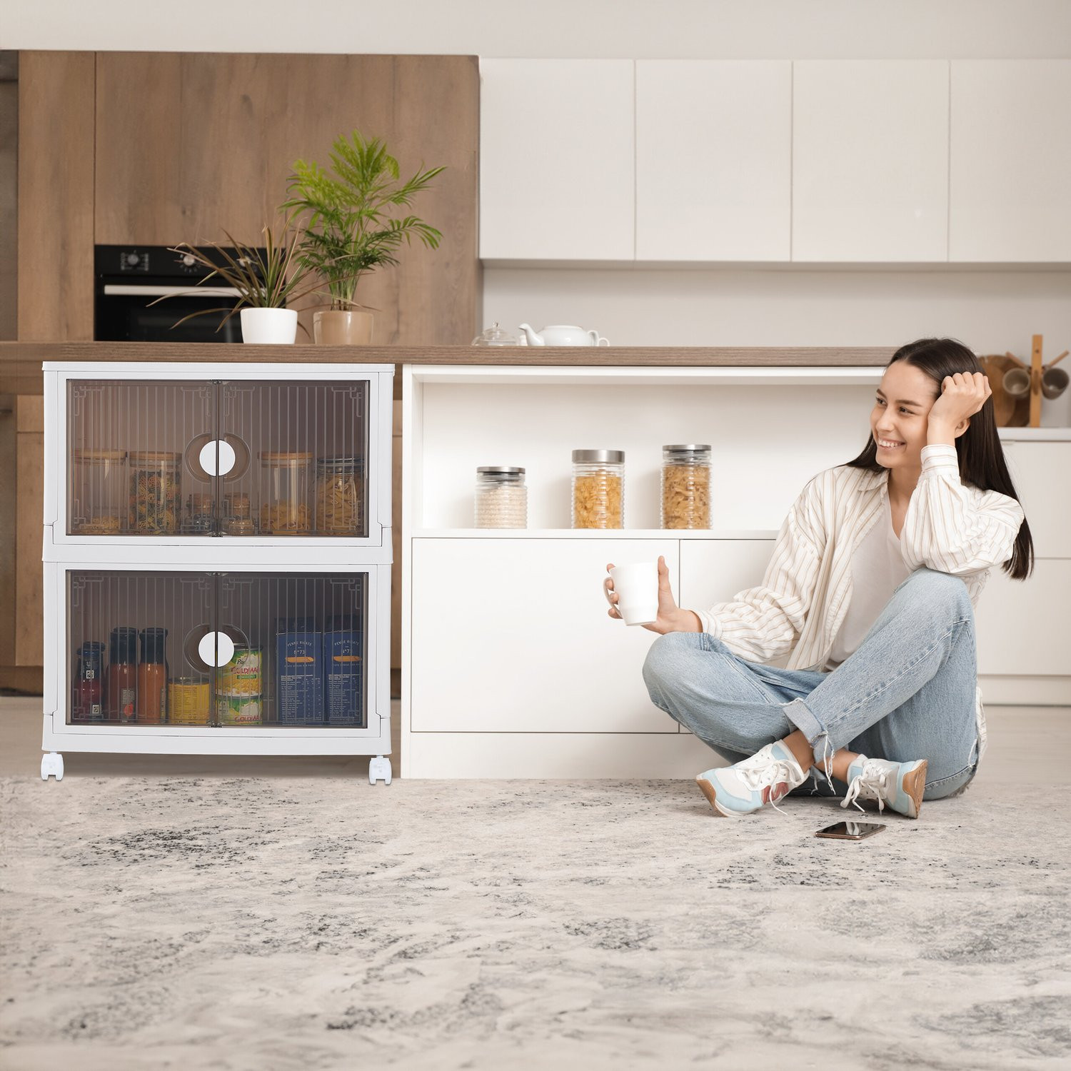 Stapelbare opbergbox 74 l