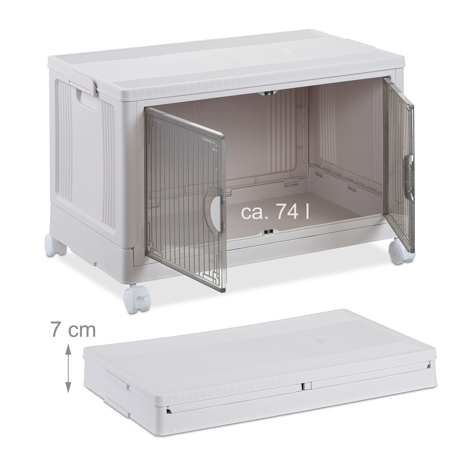 Stapelbare opbergbox 74 l