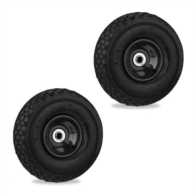 Bag loader wheels 2-pack with pneumatic tires