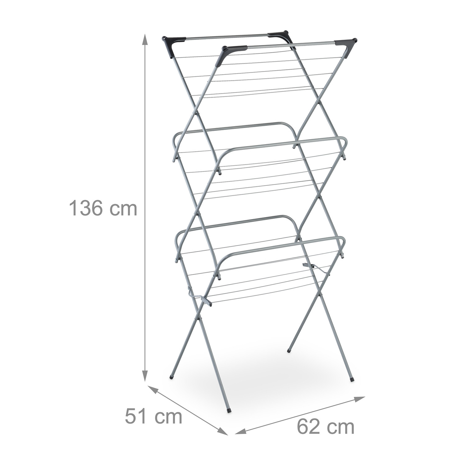 Folding tower clothes horse