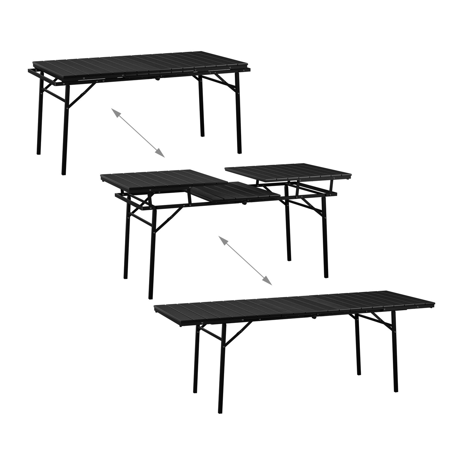 Table de jardin pliante et extensible
