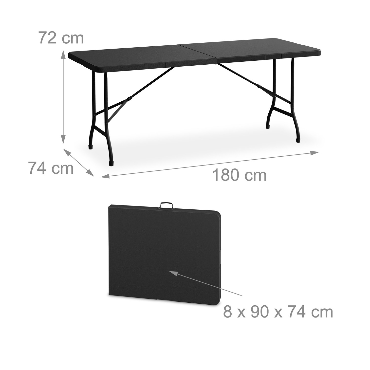 Klappbarer Gartentisch