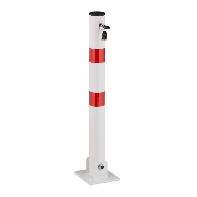 Poste de barrera plegable