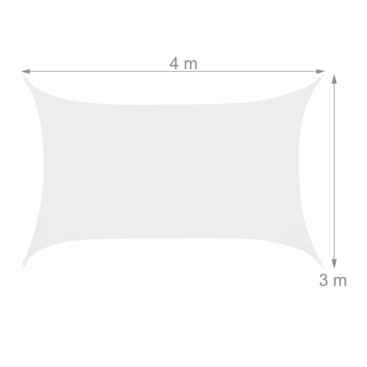Store rectangulaire en polyester