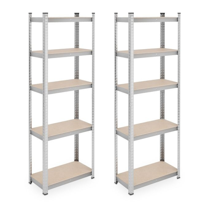 Scaffali robusti con 5 livelli, set da 2