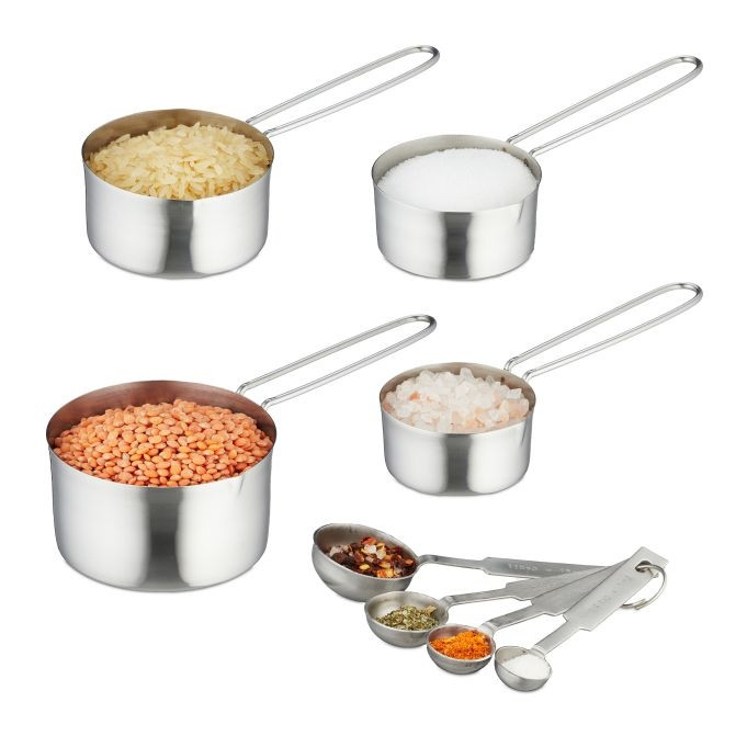 Set da 8 pezzi con misurino e cucchiaio dosatore