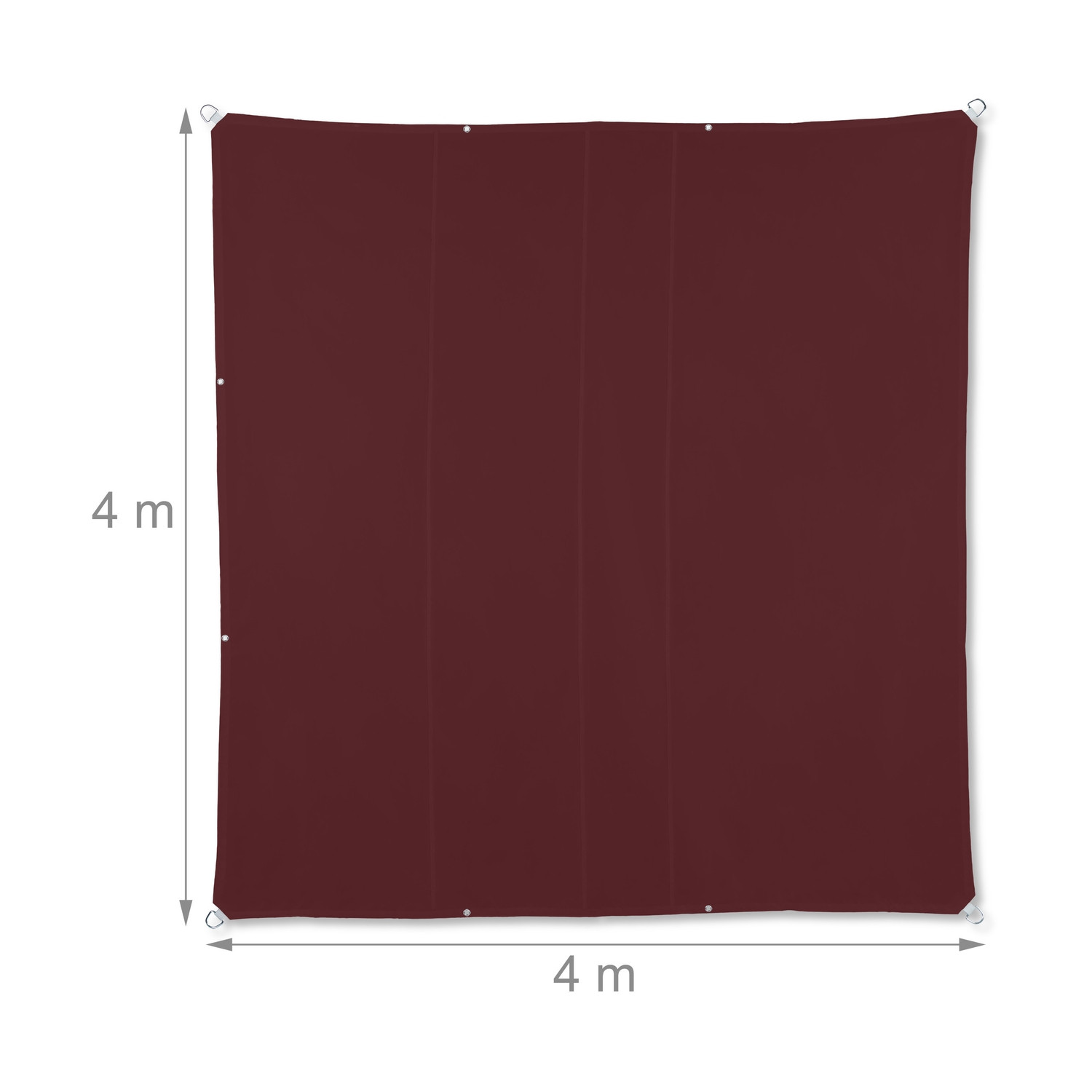 Voile solaire carrée marron