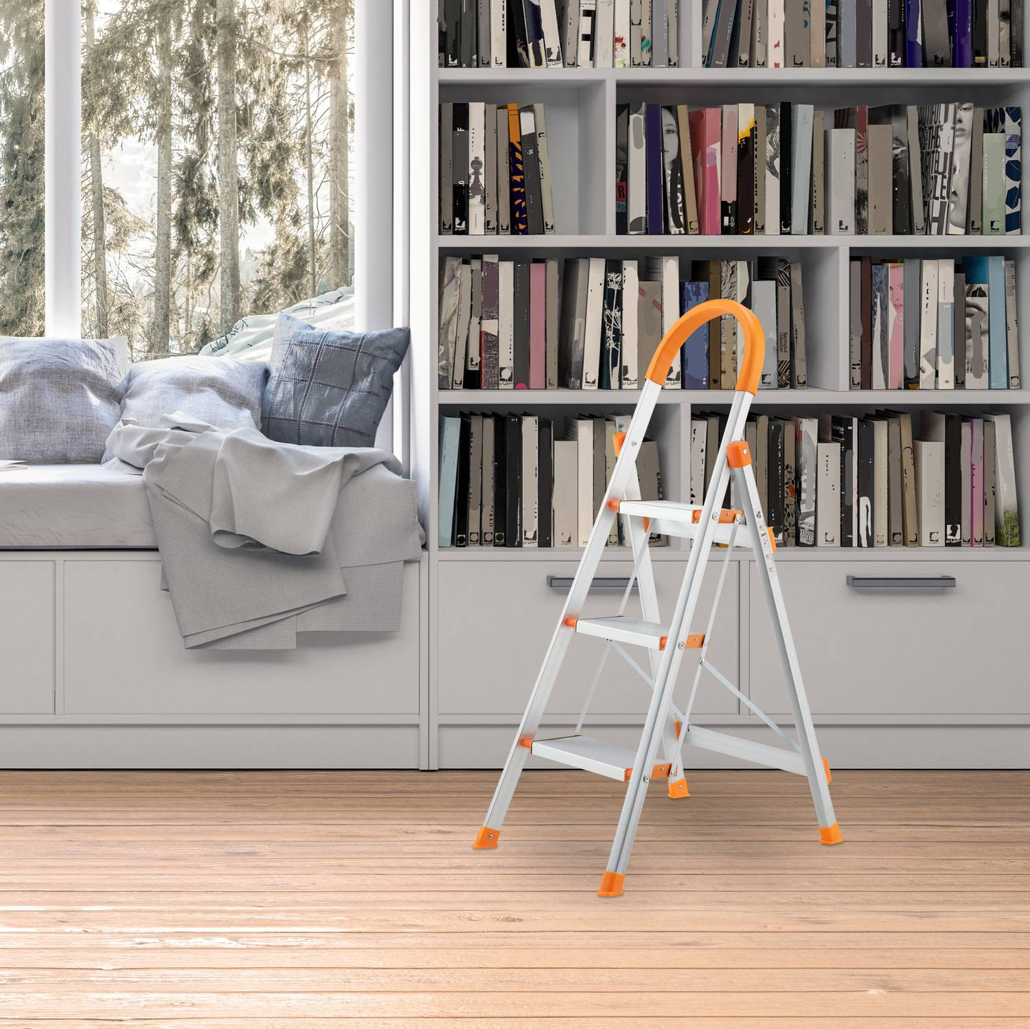 Klappbare Trittleiter mit Griff