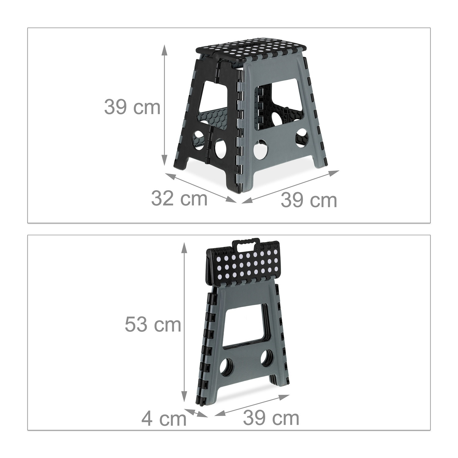 Taburete plegable XL