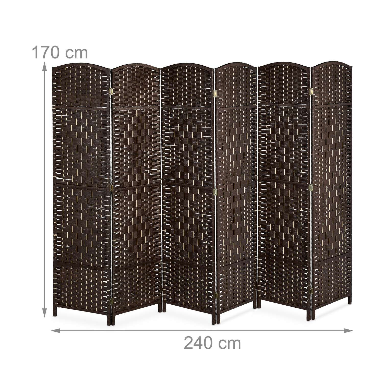 Mampara de pared con 6 paneles