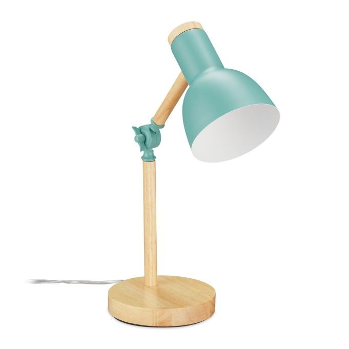Houten bureaulamp