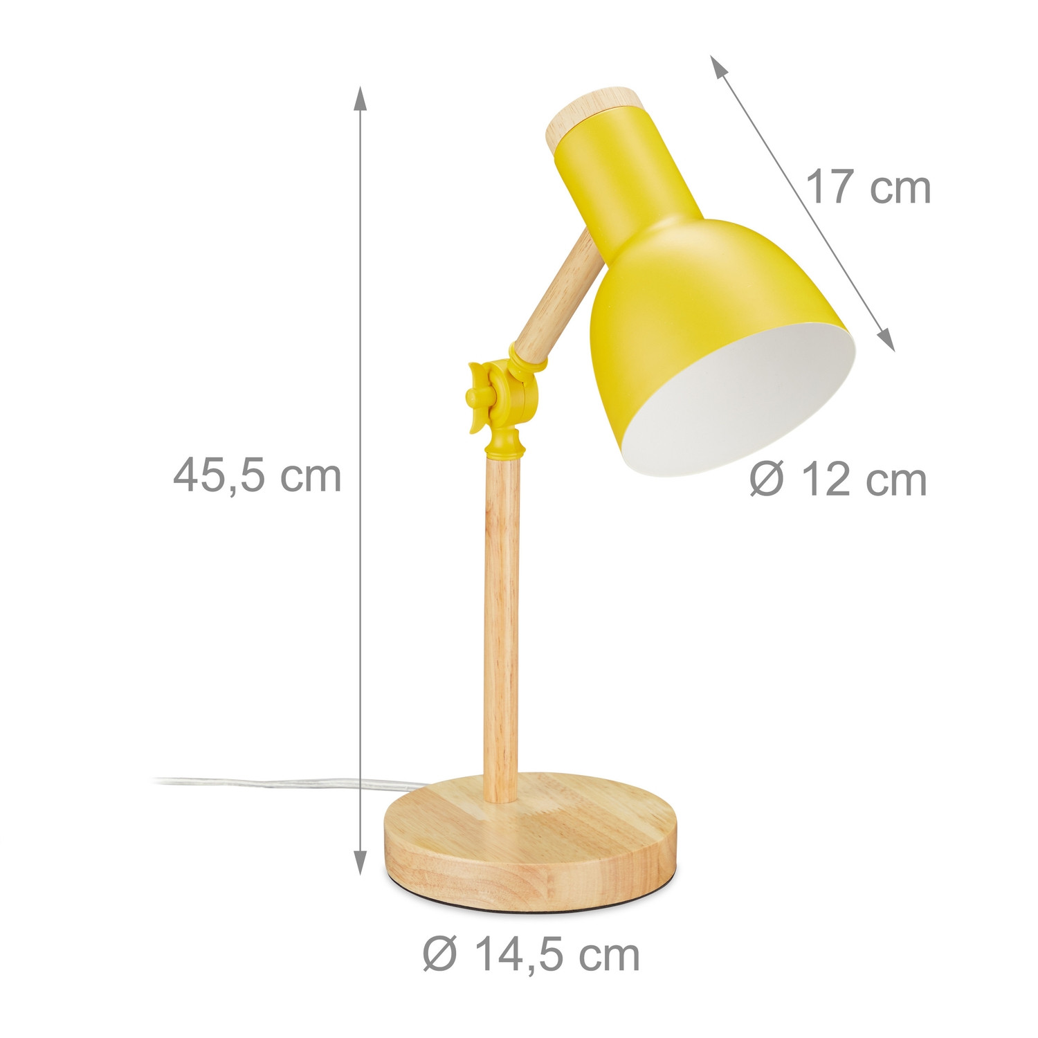 Houten bureaulamp