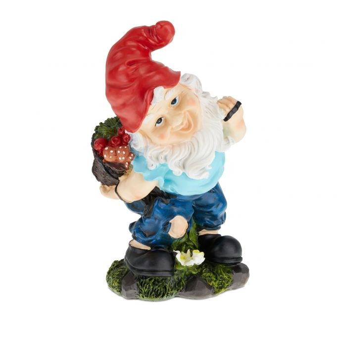 Tuinkabouter met oogstmand