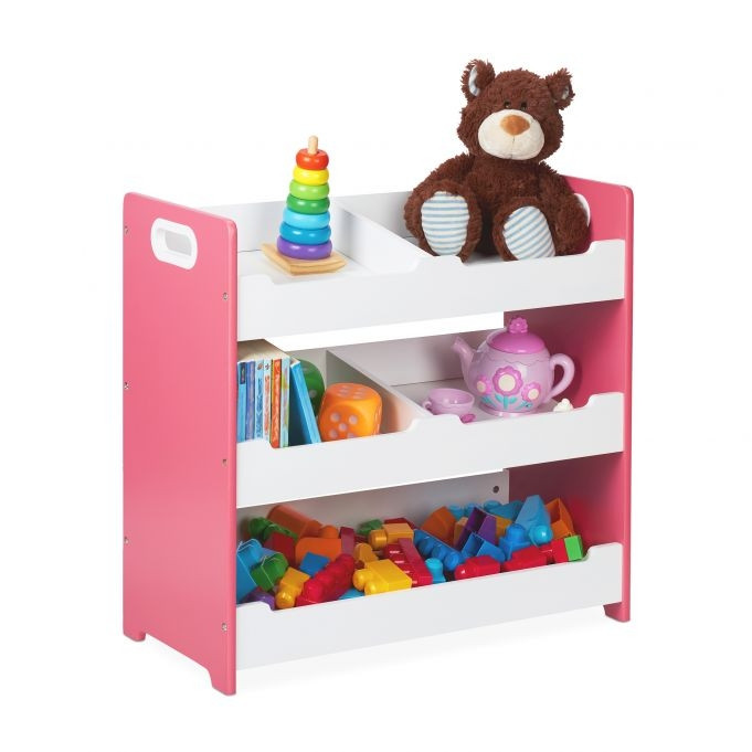 Prateleira infantil com 5 compartimentos
