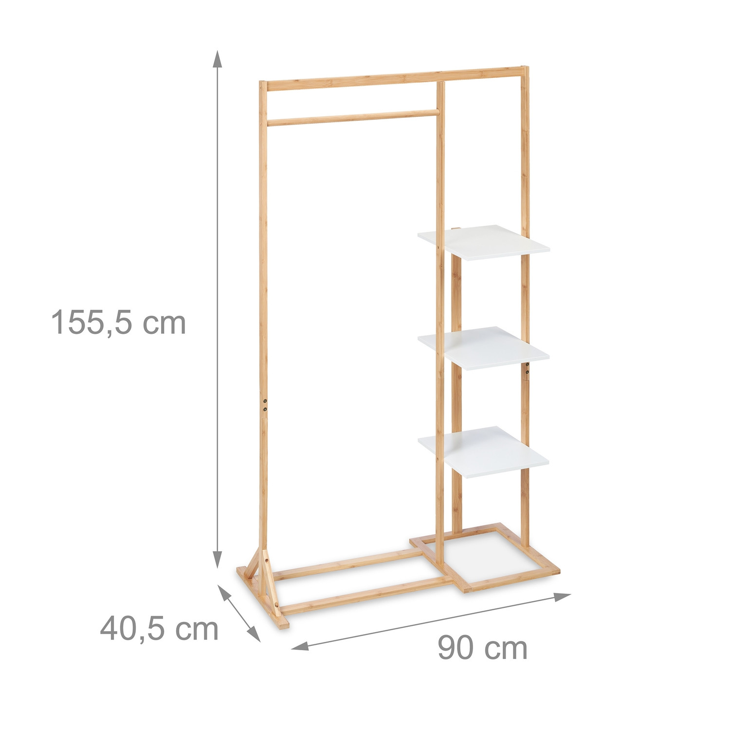 Percha con estante