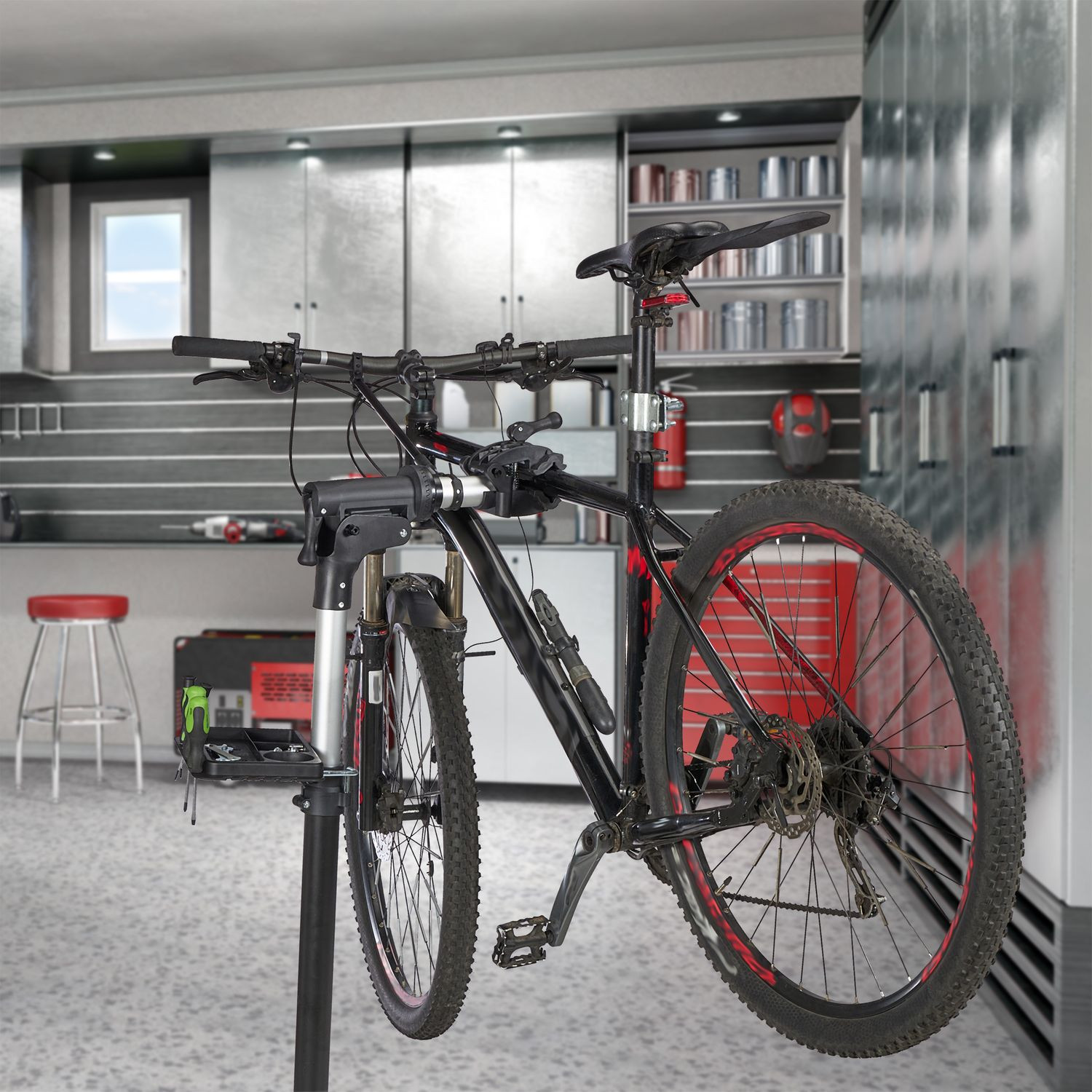 Supporto per bicicletta con supporto per manubrio