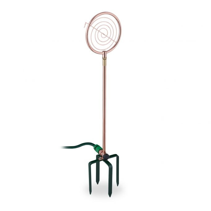Gartenregner mit Spirale