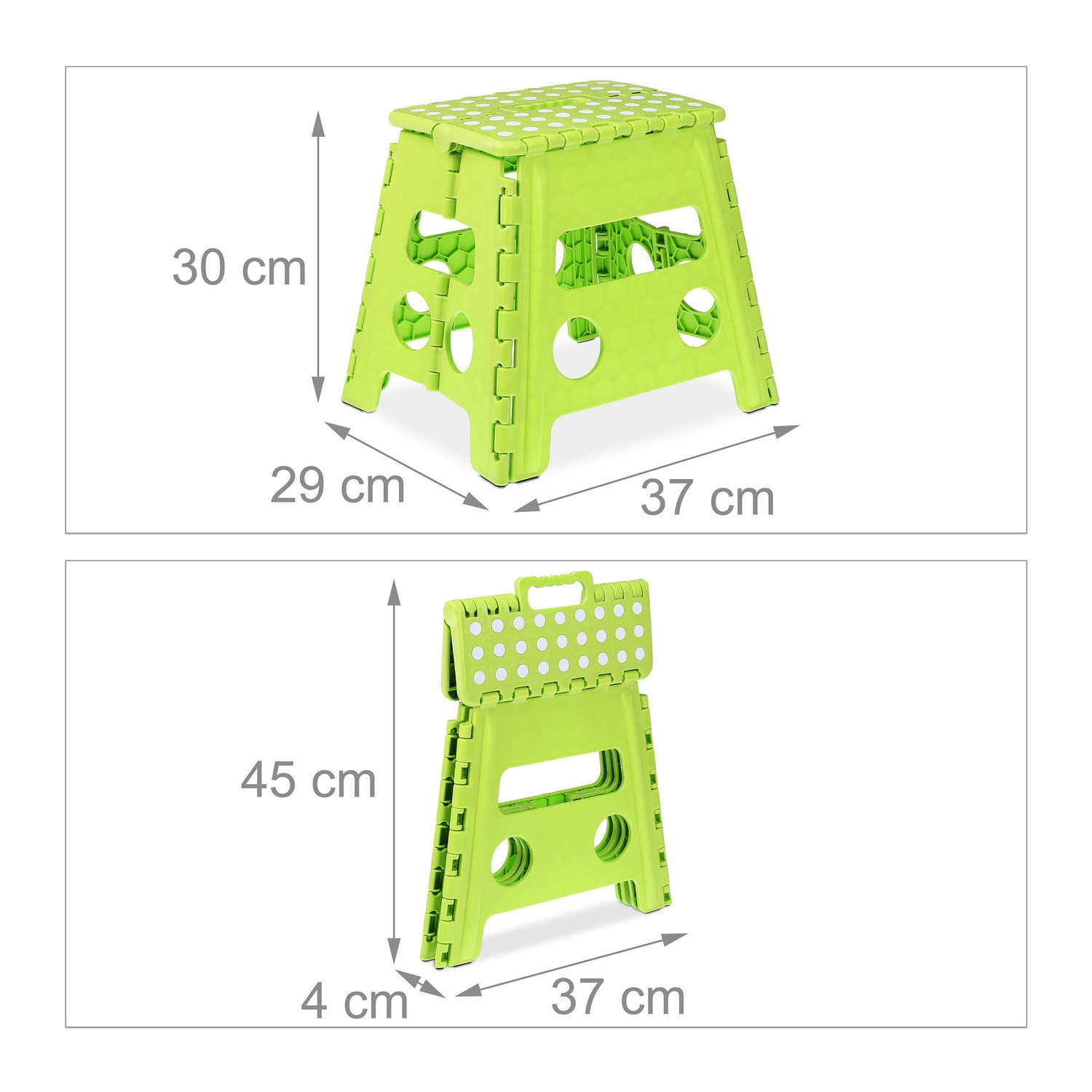 Tabouret pliant vert
