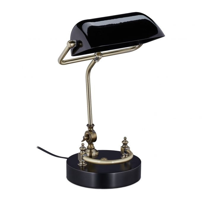 Lampada da banchiere nera