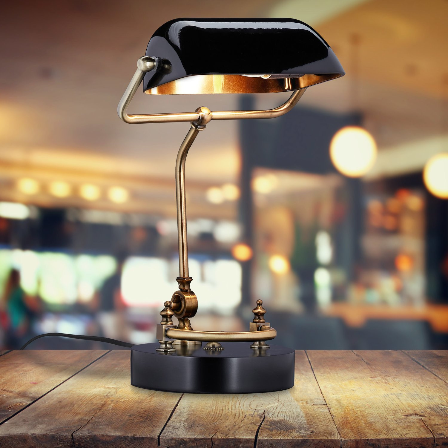 Lampada da banchiere nera