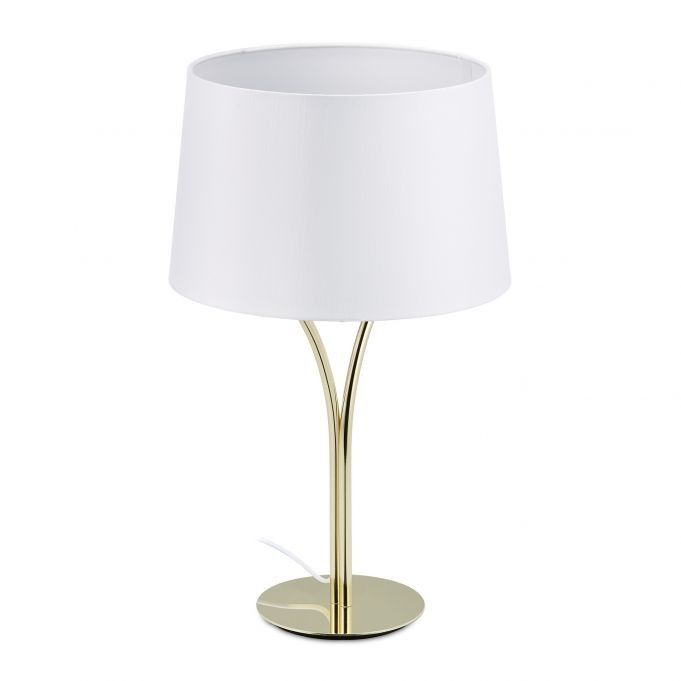 Table lamp with fabric shade