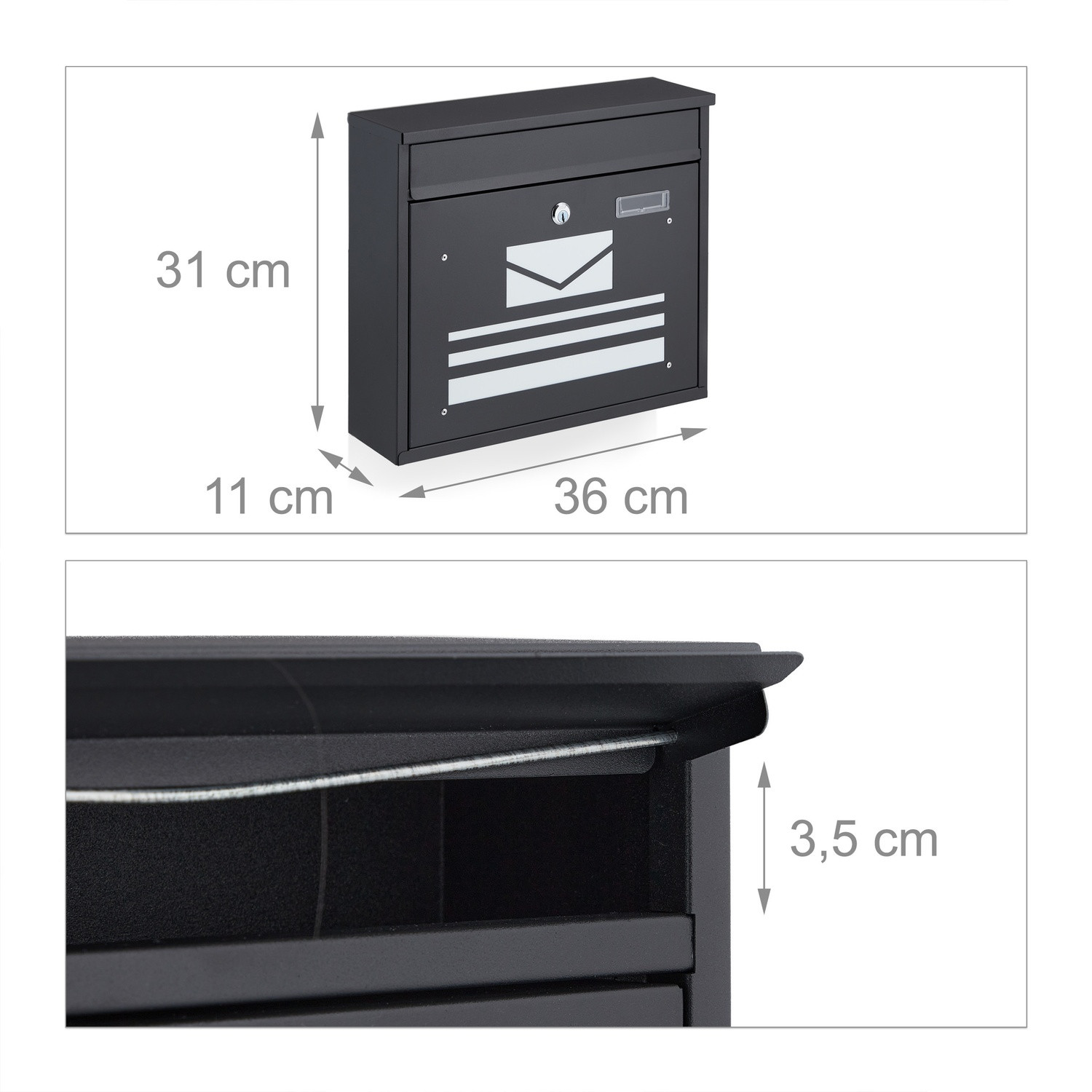 Powder coated mailbox
