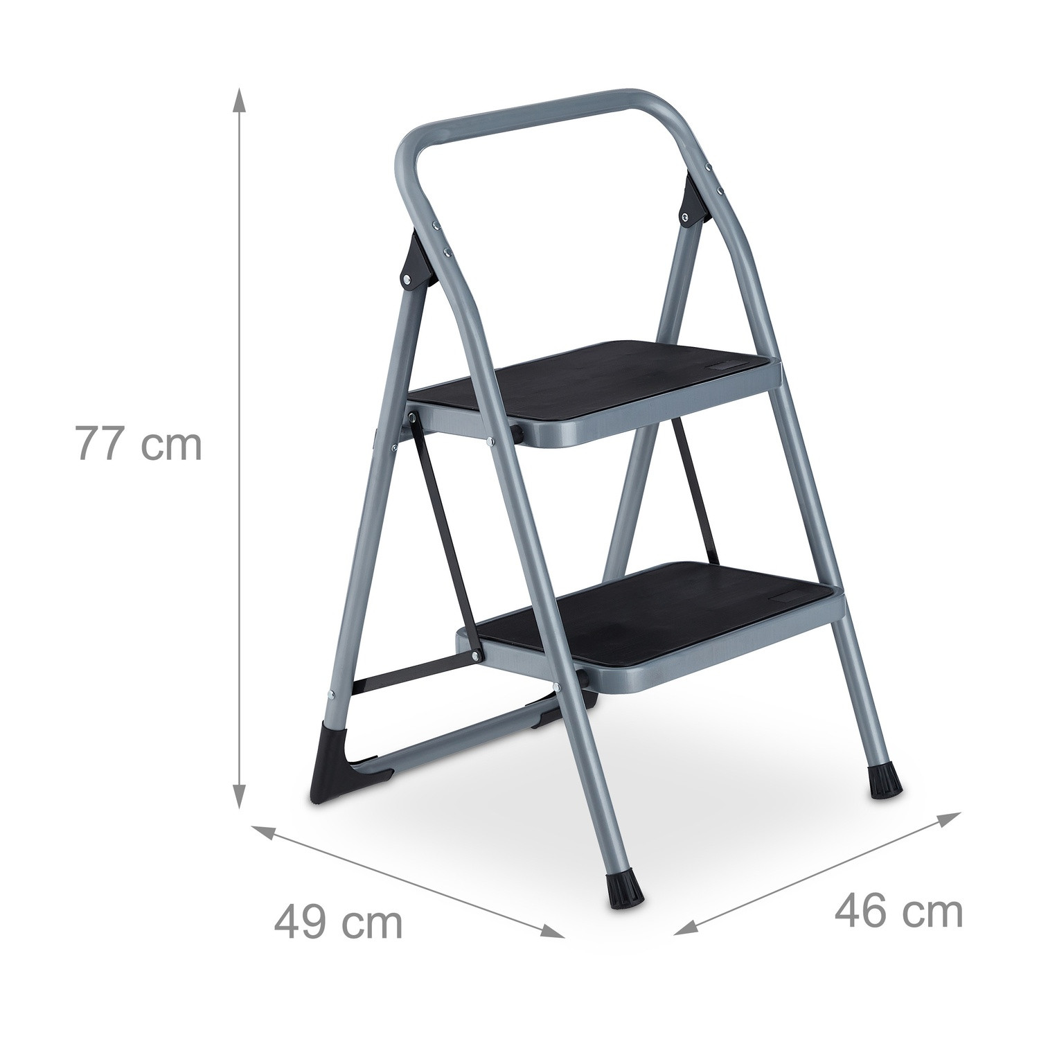 Escabeau pliant, 2 marches