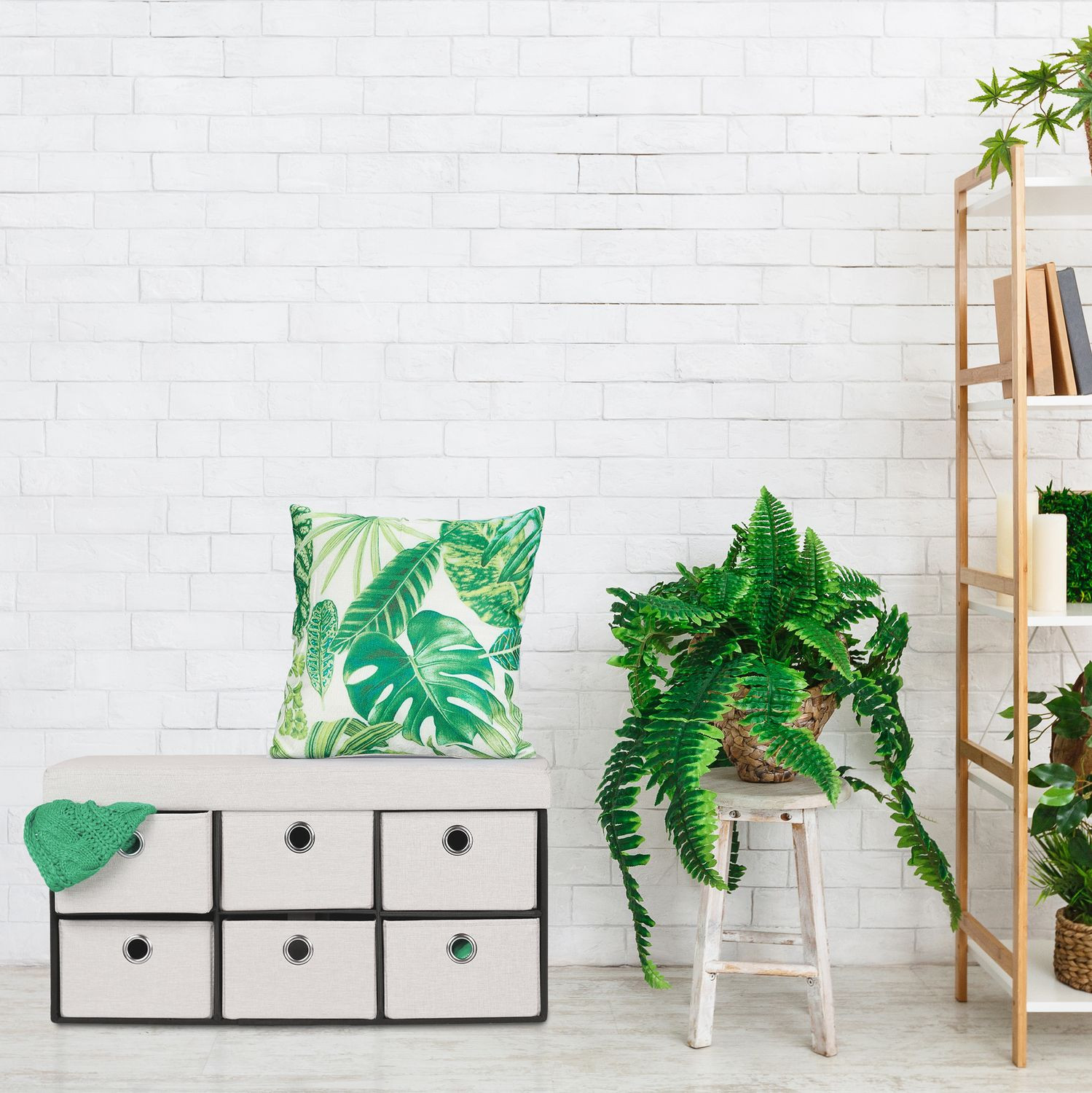 Banc avec espace de rangement