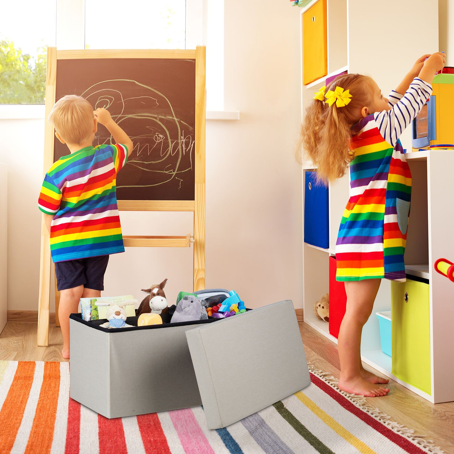 Banc avec espace de rangement