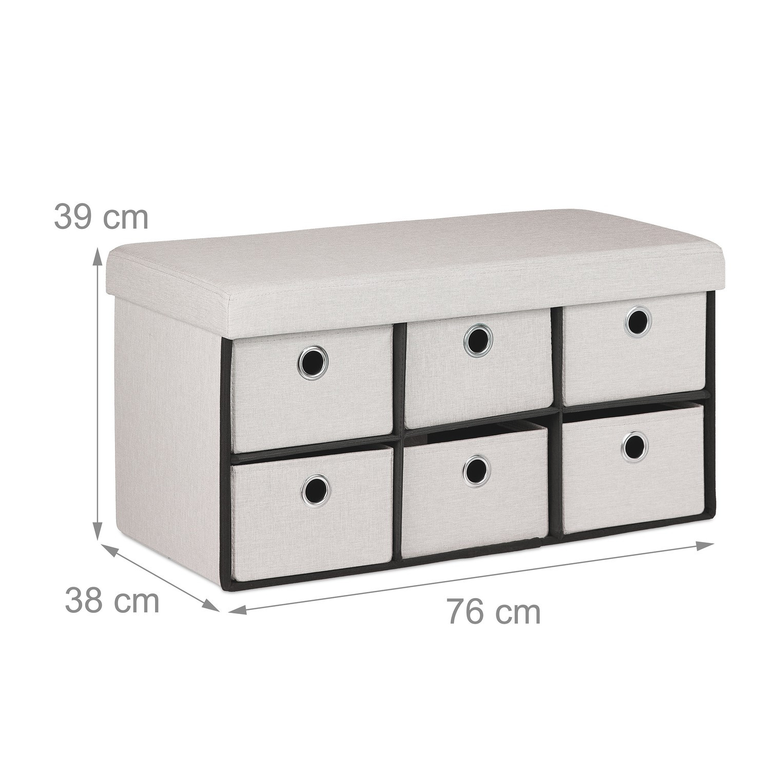 Bench with storage space
