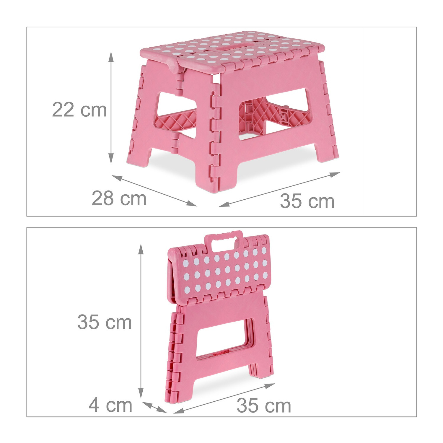Klapphocker M rosa