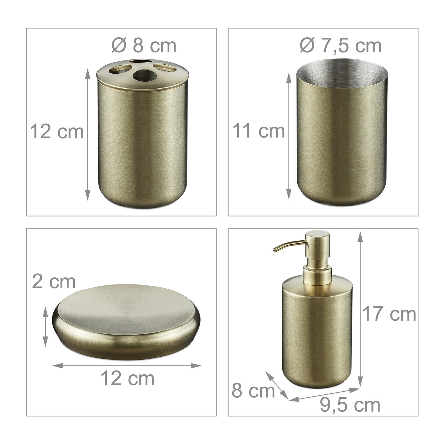 Set da bagno 4 parti