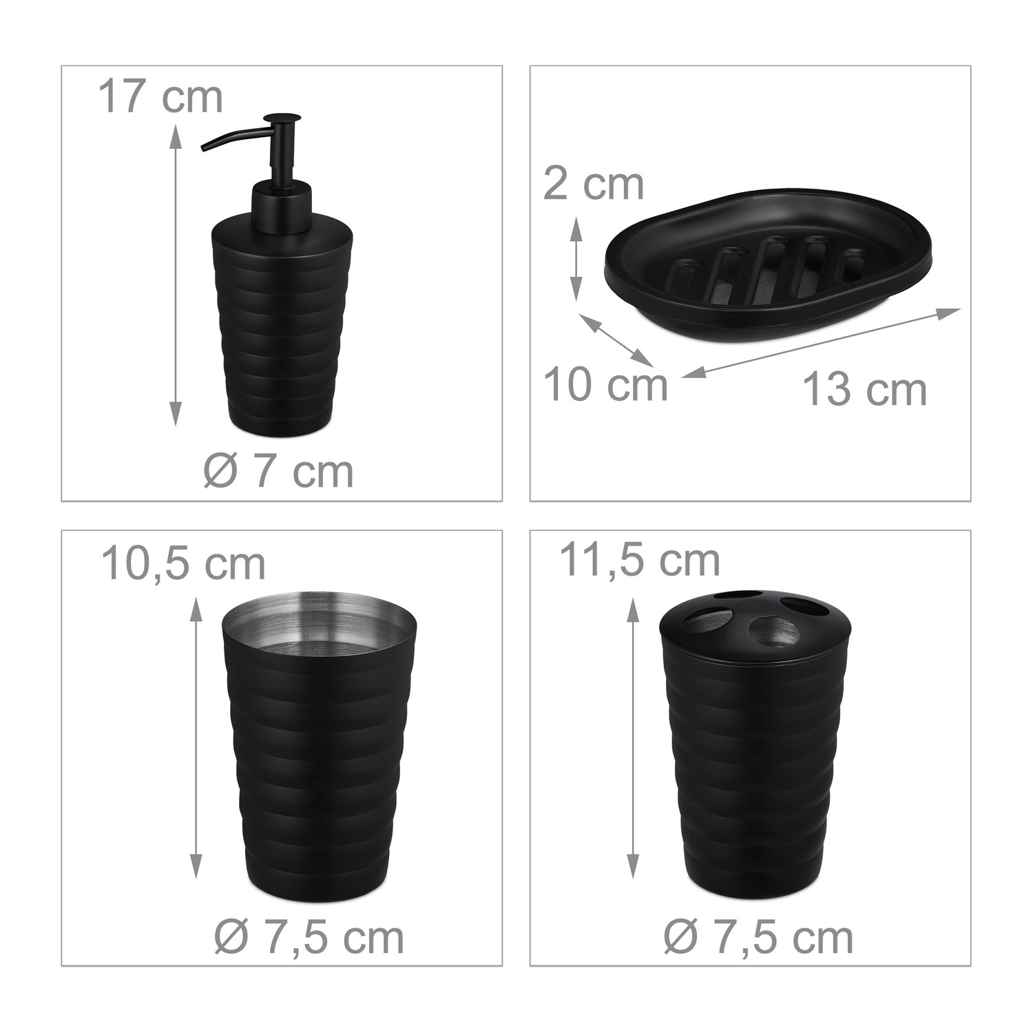 Badezimmer-Set 4-teilig