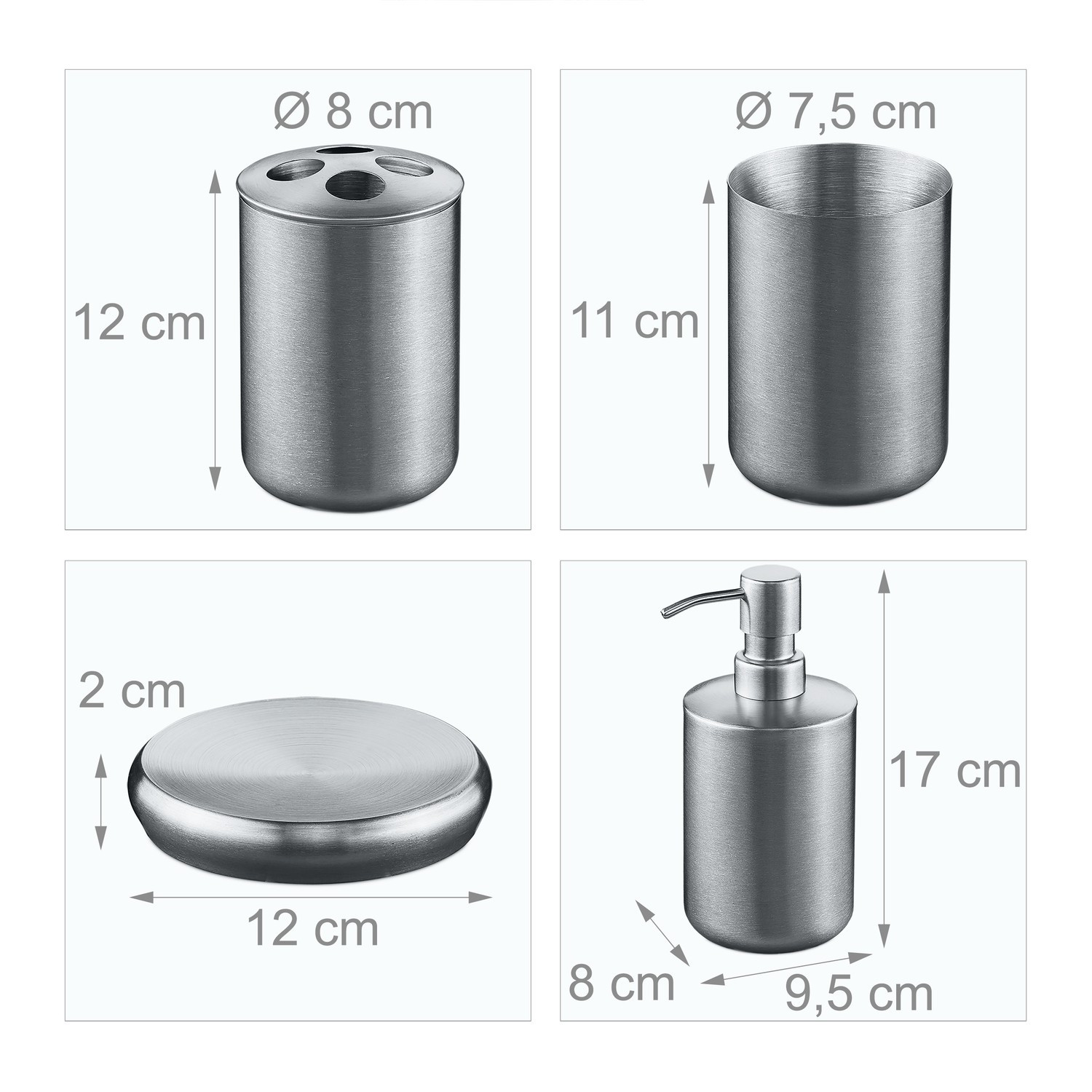 Badezimmer-Set 4-teilig
