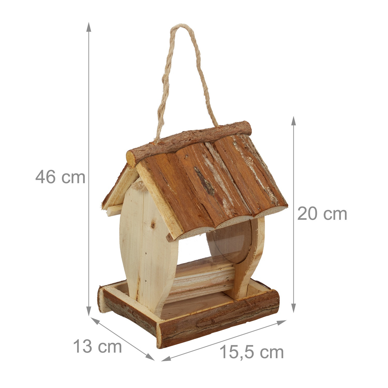 Vogelfutterhaus mit Aufhängung