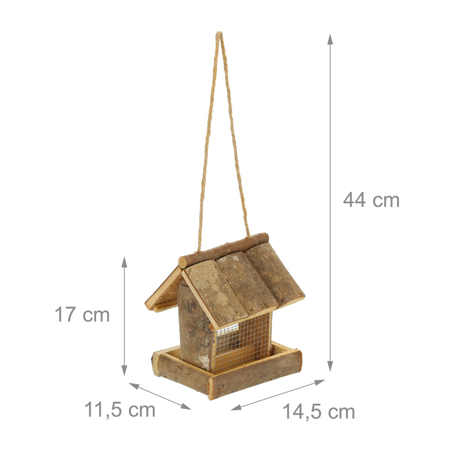 Vogelfutterhaus mit Aufhängung