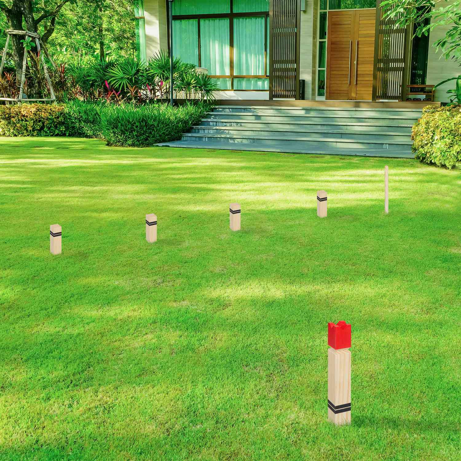 Wikinger-Kubb-Spiel