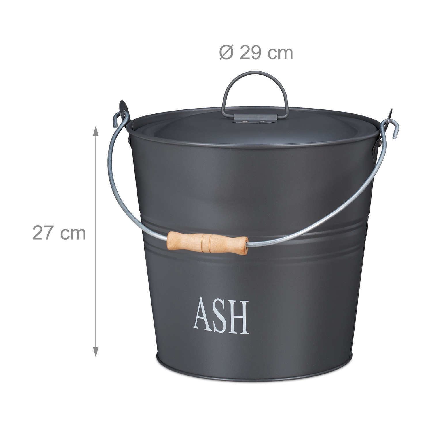 Cendrier avec couvercle 12 l